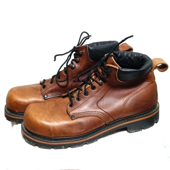 LEHIGH Made in USA Steel Toe Men\'s Boots size 10.5 main image 9